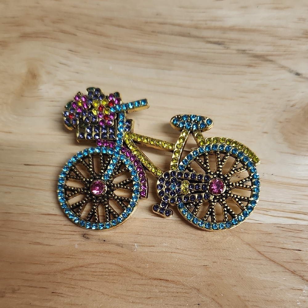 Bicycle Brooch Sequin